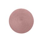 Deborah Rhodes Coaster Linen Braid Natural & Holiday Red