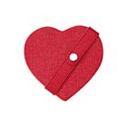 Deborah Rhodes Coaster Set/4 Victoria Heart Red