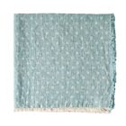 Deborah Rhodes Napkin Domino Fringe Aqua