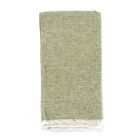 Deborah Rhodes Napkin Herringbone Fringe Leaf