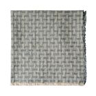 Deborah Rhodes Napkin Lattice Fringe Grey