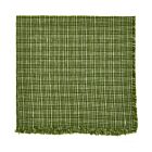 Deborah Rhodes Napkin Washed Plaid Fringe Grass
