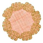 Deborah Rhodes Placemat Leaf Garland Sinamay Coral