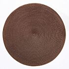 Deborah Rhodes Placemat Linen Braid Brown & Burnt