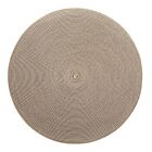Deborah Rhodes Placemat Linen Braid Brown & Cream