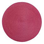 Deborah Rhodes Placemat Linen Braid Cranberry & Fiesta