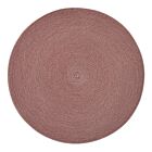Deborah Rhodes Placemat Linen Braid Natural & Holiday Red