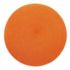 Deborah Rhodes Placemat Linen Braid Orange
