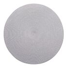 Deborah Rhodes Placemat Linen Braid Platinum