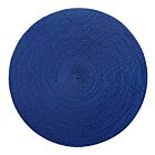 Deborah Rhodes Placemat Linen Braid Royal & Navy