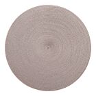 Deborah Rhodes Placemat Linen Braid Silver & Dust