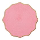 Deborah Rhodes Placemat Piped Oxford Ivory & Rose