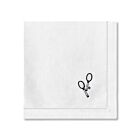 Embroidered Handkerchief Tennis & Hemstitch