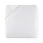 Sferra Fiona White Queen/Full Queen Fitted Sheet - 60x80x17"