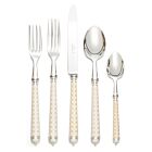 French Flatware Croisette Silver 5-Piece Setting