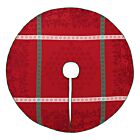 French Sous Les Etoiles Red Christmas Tree Mat