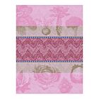  French Tea Towel Jardin des Choux Pink