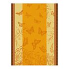 French Tea Towel Jardin des Papillons Orange