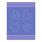 French Tea Towel Peace & Love Blue