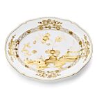 Ginori Oriente Italiano Aurum Gold Rim Oval Platter Large