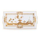 Ginori Oriente Italiano Aurum Gold Rim Rectangle Tray Large
