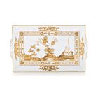  Ginori Oriente Italiano Aurum Gold Rim Rectangle Tray Small