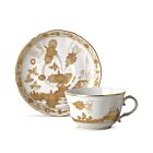 Ginori Oriente Italiano Aurum Gold Rim Tea Cup Set