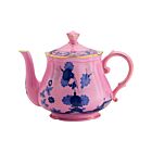 Ginori Oriente Italiano Azalea Gold Rim Teapot