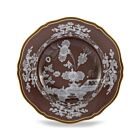 Ginori Oriente Italiano Castagna Gold Rim Soup Plate