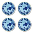 Ginori Oriente Italiano Iris Gold Rim Coaster Set/4