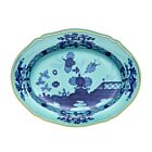 Ginori Oriente Italiano Iris Gold Rim Platter