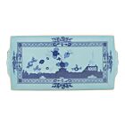 Ginori Oriente Italiano Iris Gold Rim Rectangle Tray Large
