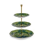 Ginori Oriente Italiano Malachite 3-Tier Serving Stand