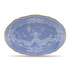 Ginori Oriente Italiano Pervinca Gold Rim Oval Platter Small