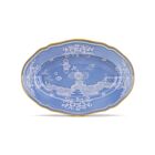 Ginori Oriente Italiano Pervinca Gold Rim Pickle Dish