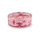 Ginori Oriente Italiano Porpora Gold Rim Round Box