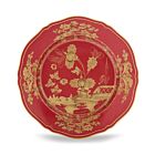 Ginori Oriente Italiano Rubrum Gold Rim Dinner Plate