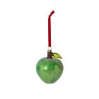 Holiday Glass Ornament Green Apple
