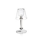 Glass Tealight Lamp Silver