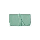 Goatskin Leather Small Jewelry Roll Robin's Egg Blue