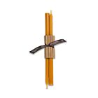 Greentree Home Everyday Goldenrod Taper Pair 12"
