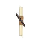 Greentree Home Everyday Cream Taper Pair 12"