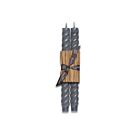Greentree Home Rope Gray Taper Pair 10"