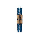Greentree Home Rope Peacock Taper Pair 10"