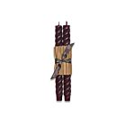 Greentree Home Rope Sangria Taper Pair 10"