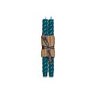 Greentree Home Rope Turquoise Taper Pair 10"