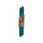 Greentree Home Square Turquoise Taper Pair 12"