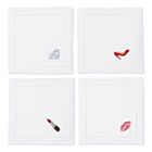 Henry Handwork Set/4 Cocktail Napkin Diva