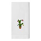 Henry Handwork Towel Holiday Cactus Christmas