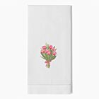 Henry Handwork Towel Tulips Bouquet